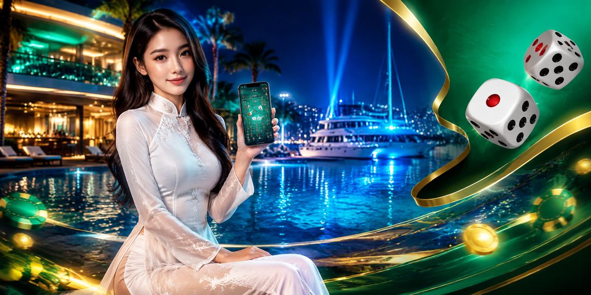 Người chơi cá cược tài xỉu qua ứng dụng sxtg tại Mũi Né trong trang phục áo dài truyền thống